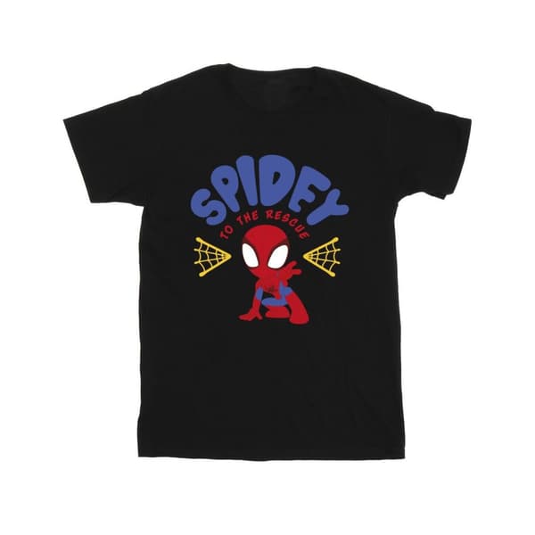 Marvel T-shirt i bomull för flickor - Spidey And His Amazing Friends Rescue