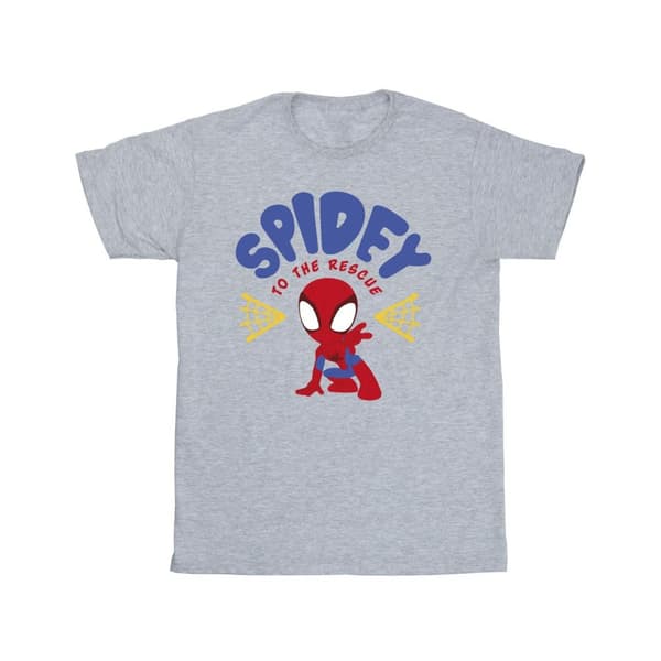 Marvel T-shirt i bomull för flickor - Spidey And His Amazing Friends Rescue