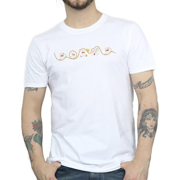 Disney Mens Winnie The Pooh Tigger Line T-Shirt