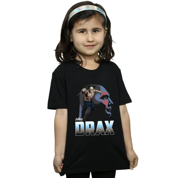 Marvel Girls Avengers Infinity War Drax Character Cotton T-Shirt