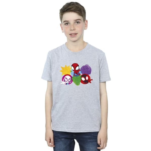 Marvel Boys Spidey And His Amazing Friends Faces T-Shirt