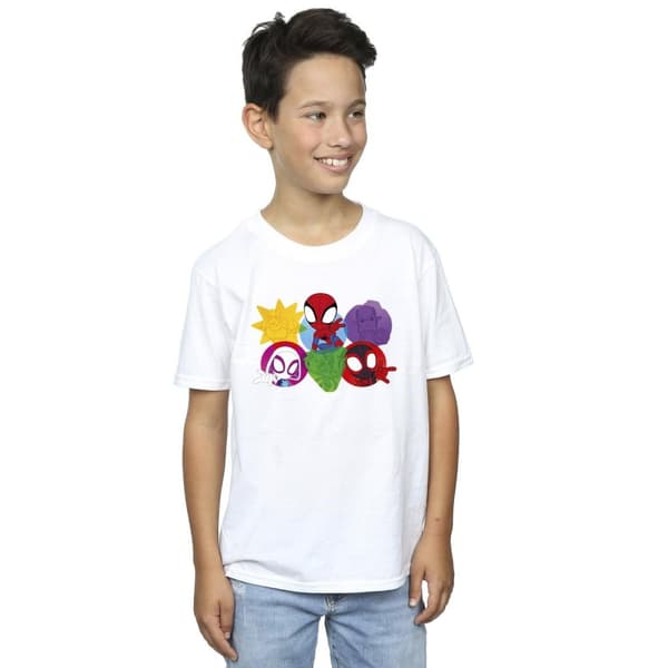 Marvel Boys Spidey And His Amazing Friends Faces T-Shirt