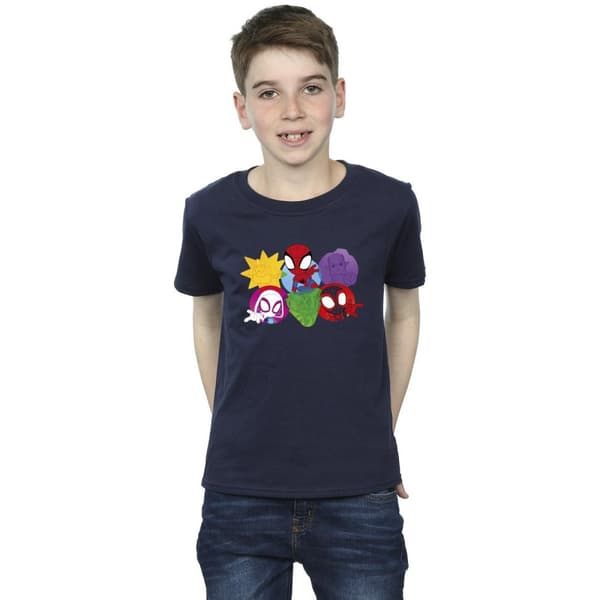 Marvel Boys Spidey And His Amazing Friends Faces T-Shirt