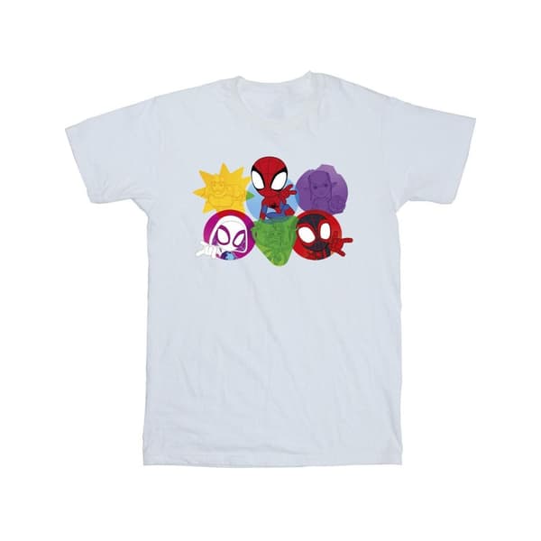 Marvel Boys Spidey And His Amazing Friends Faces T-Shirt
