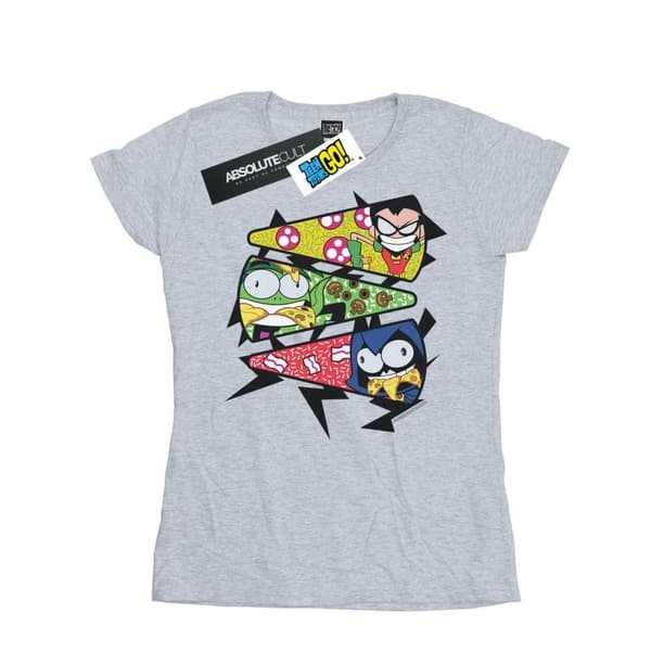 DC Comics Dam/Tjej Teen Titans Go Pizza Slice T-shirt i bomull