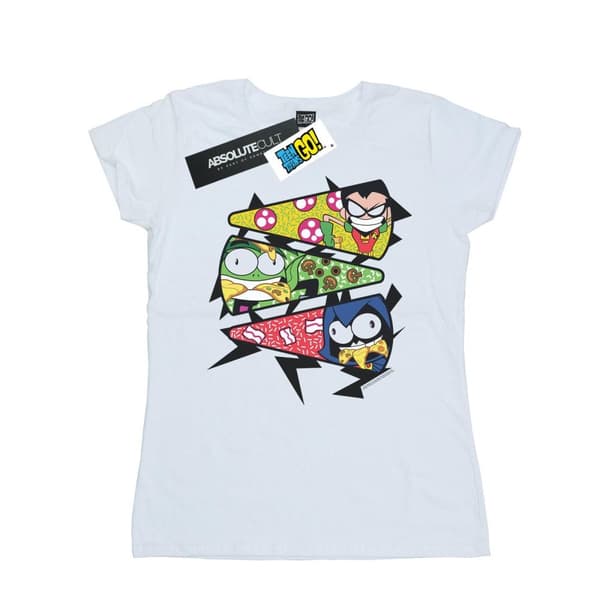 DC Comics Dam/Tjej Teen Titans Go Pizza Slice T-shirt i bomull