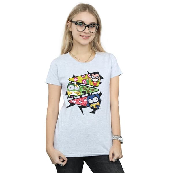 DC Comics Dam/Tjej Teen Titans Go Pizza Slice T-shirt i bomull