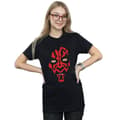 Pikkukuva 2 / 3: Star Wars Womens/Ladies Darth Maul Face Cotton Boyfriend T-Shirt