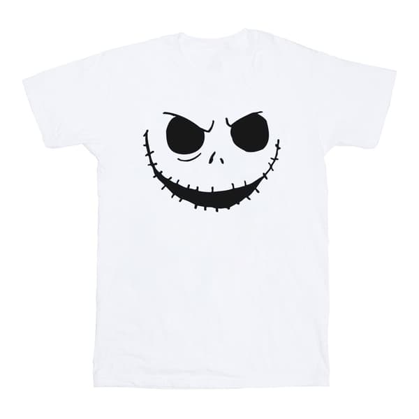 Disney Dam/Tjej Nightmare Before Christmas Jack´s Face Bold Boyfriend T-shirt i bomull