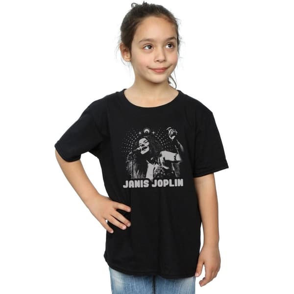 Janis Joplin Spiritual Mono bomulls-T-shirt för flickor
