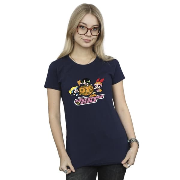 The Powerpuff Girls Dam/Tjej T-shirt i bomull med pumpa för flickor