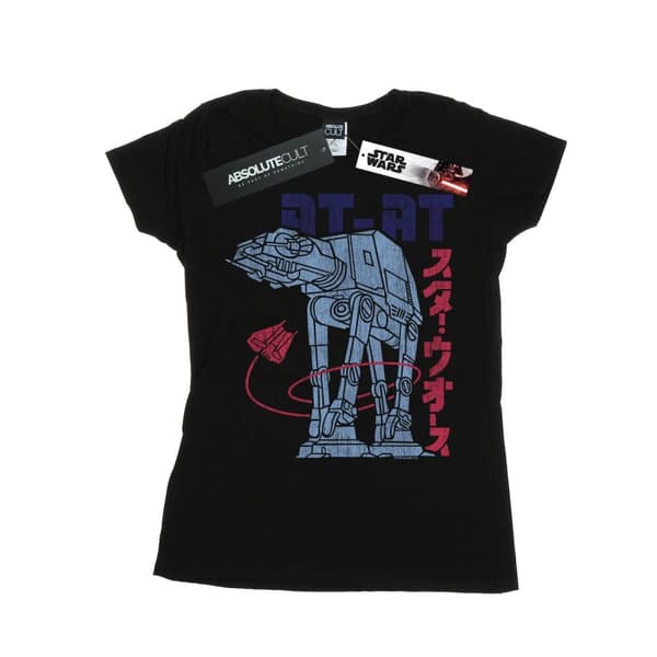 Star Wars Womens/Ladies Kanji AT-AT Cotton T-Shirt