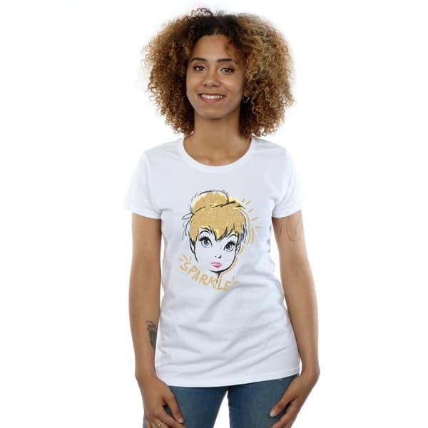 Disney Dam/Tjej Tinkerbell Sparkle T-shirt i bomull