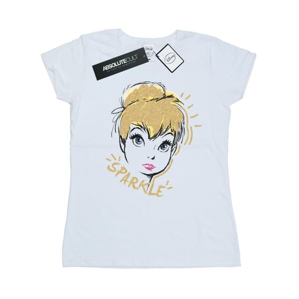 Disney Dam/Tjej Tinkerbell Sparkle T-shirt i bomull