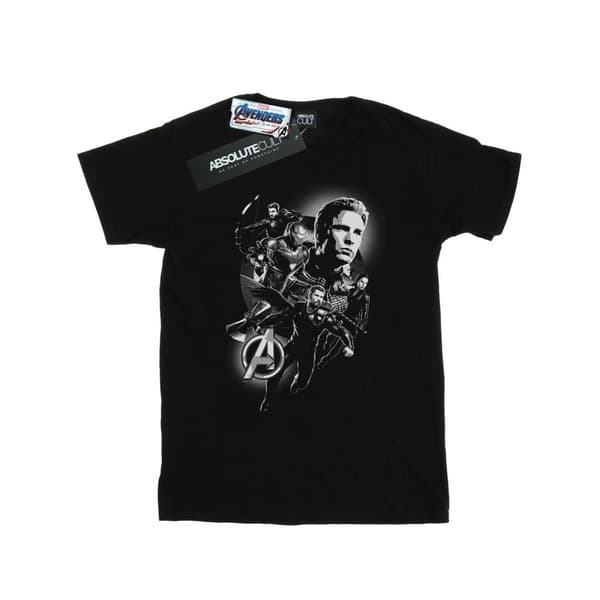 Marvel Mens Avengers Endgame Mono Heroes T-shirt