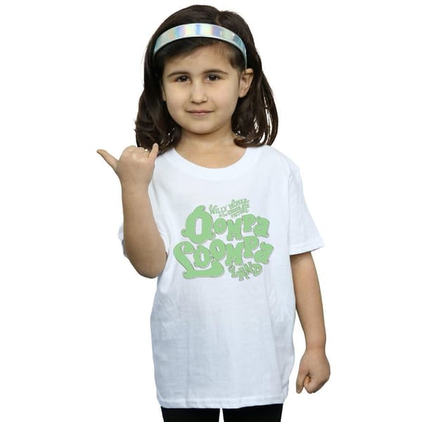 Willy Wonka And The Chocolate Factory Oompa Loompa Land - bomulls-T-shirt för flickor