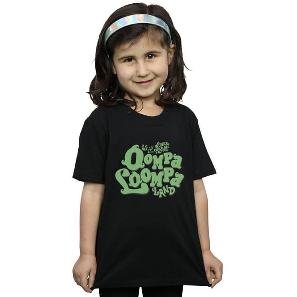 Willy Wonka And The Chocolate Factory Oompa Loompa Land - bomulls-T-shirt för flickor