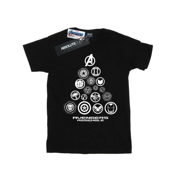 Marvel Mens Avengers Endgame Pyramid Icons T-Shirt