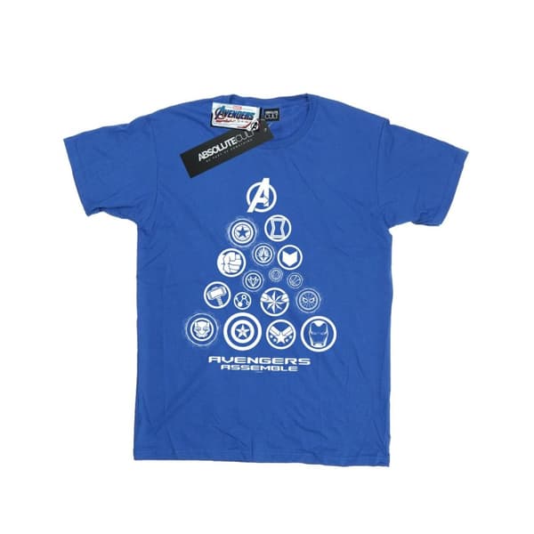 Marvel Mens Avengers Endgame Pyramid Icons T-shirt