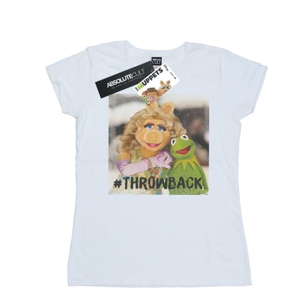 Disney Dam/Tjej Mupparna Throwback Foto Bomulls-T-shirt