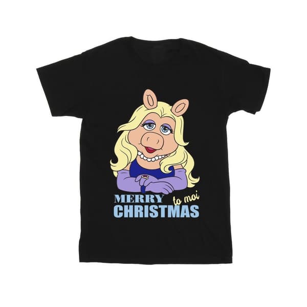 Disney Girls Muppets Miss Piggy Queen of Holidays Cotton T-Shirt