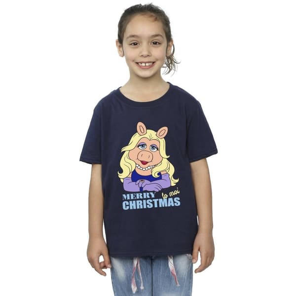 Disney Girls Muppets Miss Piggy Queen of Holidays Cotton T-Shirt