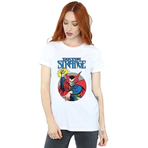 Marvel Dam/Tjej Doctor Strange Circle Boyfriend T-shirt i bomull