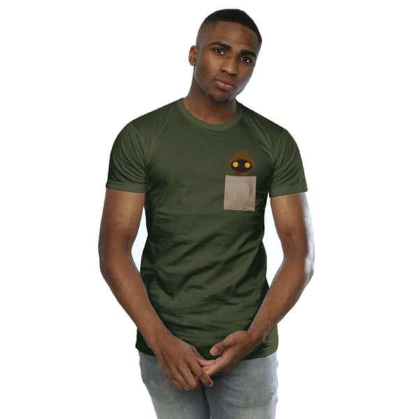 Star Wars Mens Jawa Pocket Print T-Shirt