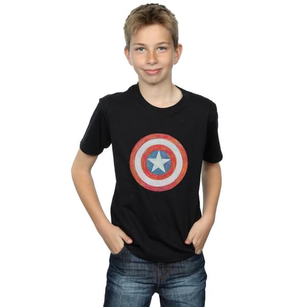 Marvel Boys Captain America Sketched Shield T-Shirt