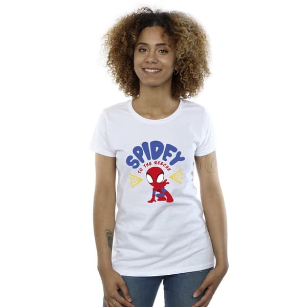 Marvel Dam/Tjej Spidey And His Amazing Friends Rescue T-shirt i bomull