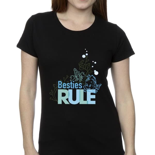 Disney Womens/Ladies The Little Mermaid Besties Cotton T-Shirt