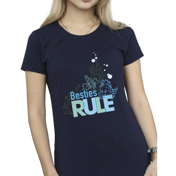 Disney Womens/Ladies The Little Mermaid Besties Cotton T-Shirt