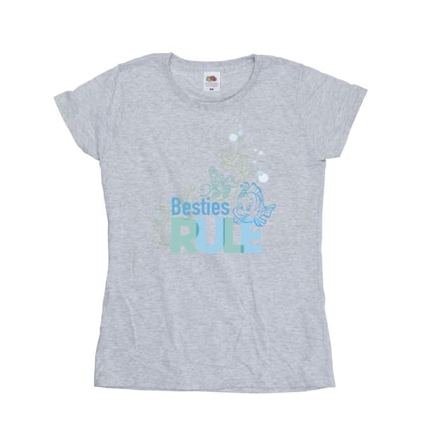 Disney Womens/Ladies The Little Mermaid Besties Cotton T-Shirt