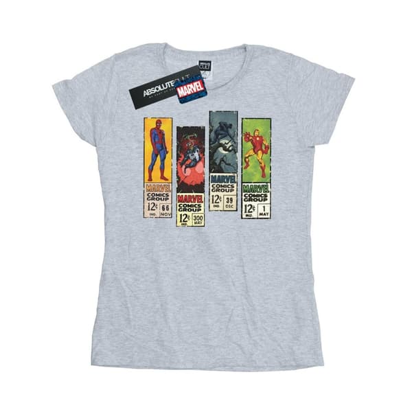 Marvel Womens/Ladies Comic Strips Cotton T-Shirt