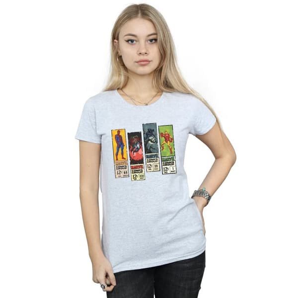 Marvel Womens/Ladies Comic Strips Cotton T-Shirt