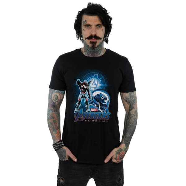 Marvel Mens Avengers Endgame War Machine Team Suit T-shirt