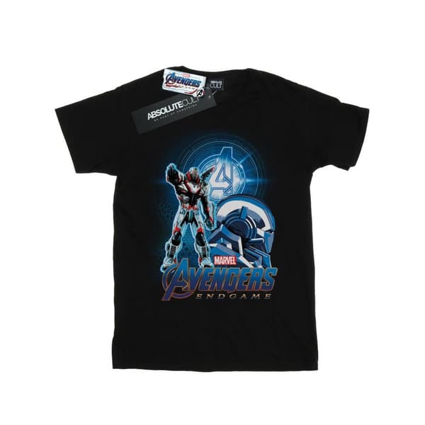 Marvel Mens Avengers Endgame War Machine Team Suit T-shirt Black M