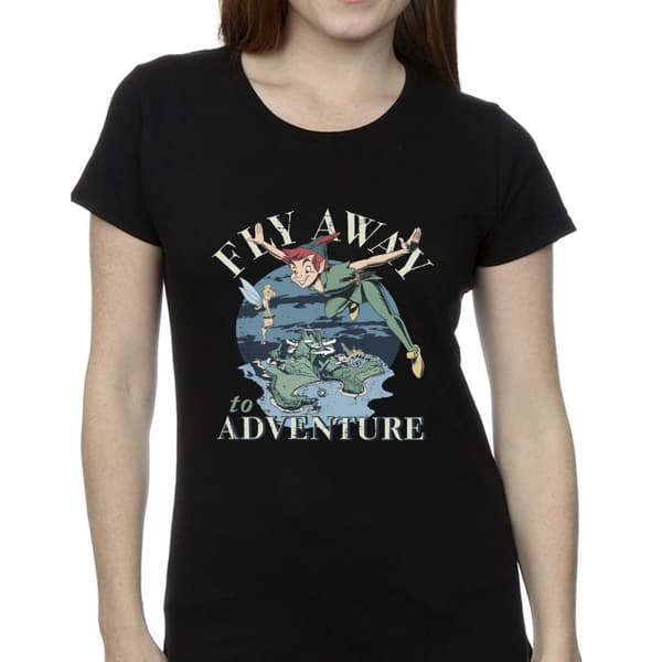 Disney Dam/dam Peter Pan Fly Away To Adventure - T-shirt i bomull