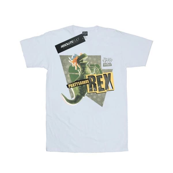 Disney Womens/Ladies Toy Story Partysaurus Rex Cotton Boyfriend T-Shirt White M