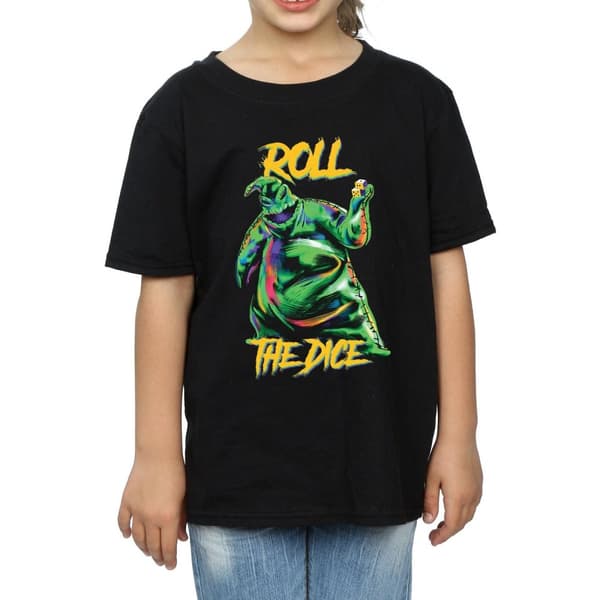 Disney Girls Nightmare Before Christmas Oogie Boogie Dice Cotton T-Shirt