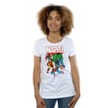 Miniatyrbild 2 av 3: Marvel T-shirt i bomull med hjältegrupp för damer/damer