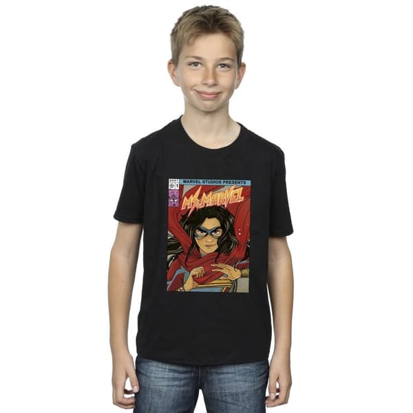 Marvel Boys Ms Marvel Comic Poster T-Shirt