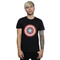 Miniatyrbillede 2 af 3: Marvel Mens Captain America Sketched Shield T-Shirt