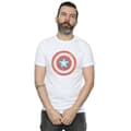 Miniatyrbillede 2 af 3: Marvel Mens Captain America Sketched Shield T-Shirt