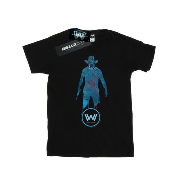Westworld Mens Digital Man In Black T-Shirt Black 3XL