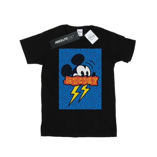 Disney Girls Mickey Mouse 90s Flash Cotton T-Shirt