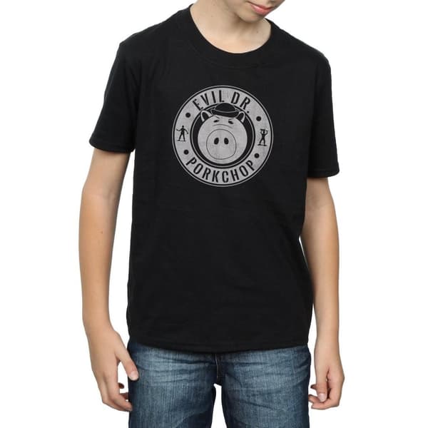 Disney T-shirt med logotyp för pojkar Toy Story Evil Dr Pork Chop