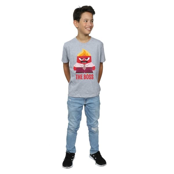 Disney Pojkar Inside Out Anger The Boss T-shirt