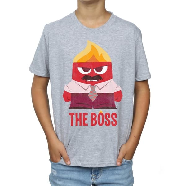Disney Pojkar Inside Out Anger The Boss T-shirt