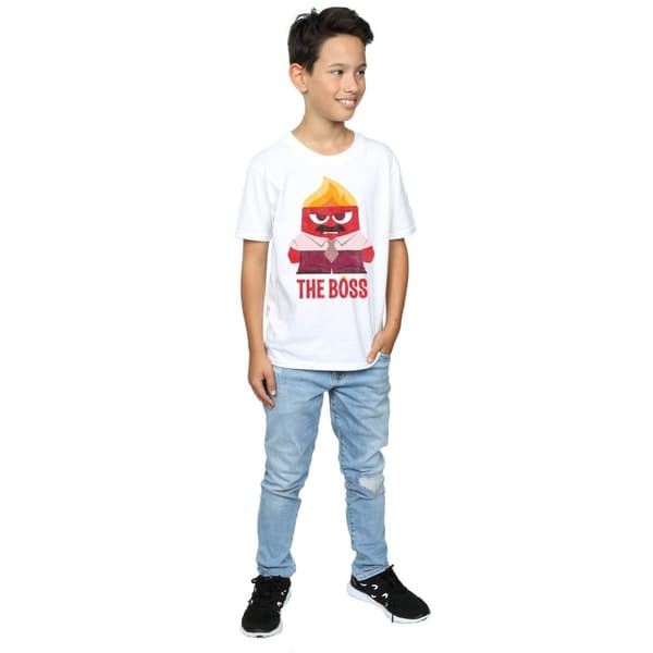 Disney Pojkar Inside Out Anger The Boss T-shirt